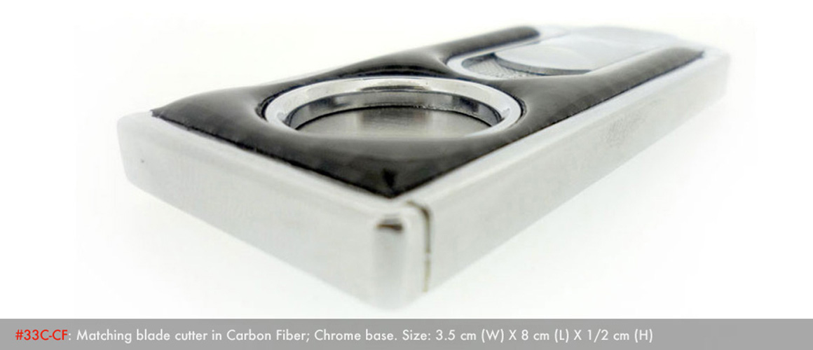 Linea Modena Carbon Fiber Cigar Cutter 3C-CF